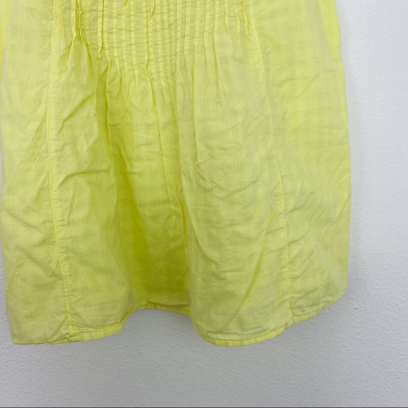 2/$10 J.Crew | neon yellow pintuck tank top - Picture 4 of 7